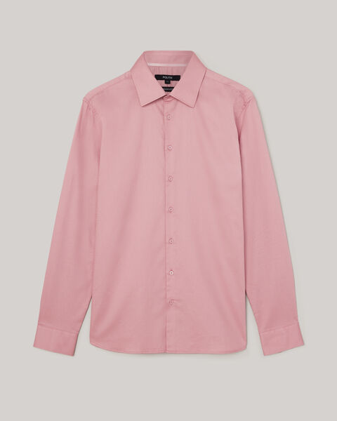 Regular Long Sleeve Dress Shirt, Rose, hi-res